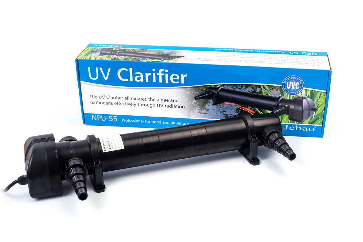 Jebao NPU 55W UV-C Pond Clarifier, Up to 8,800 Gallons