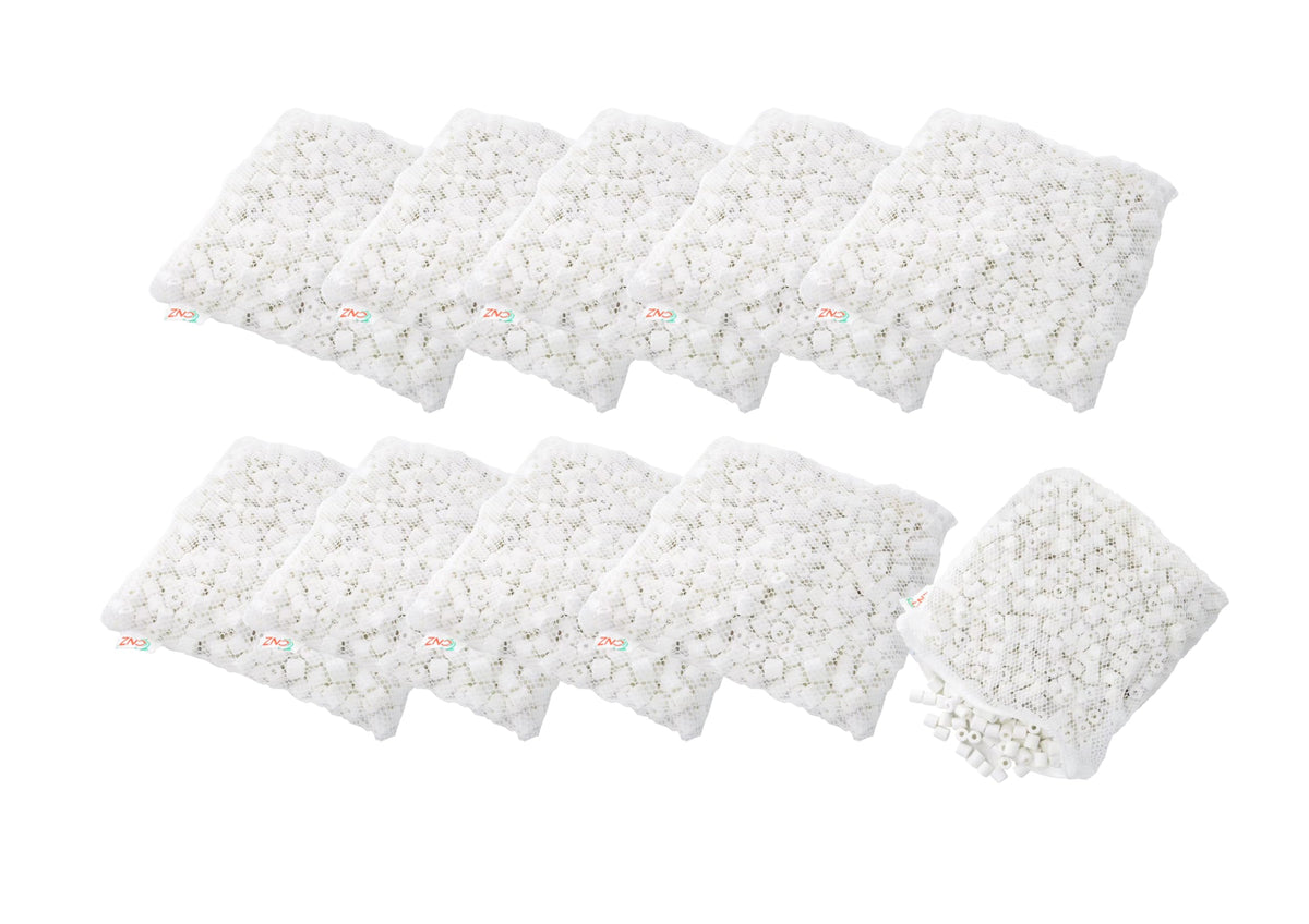 CNZ Premier Bulk Bio Ceramic Rings Filter Media for Aquarium Koi Fish Pond Reef Filter - view 6