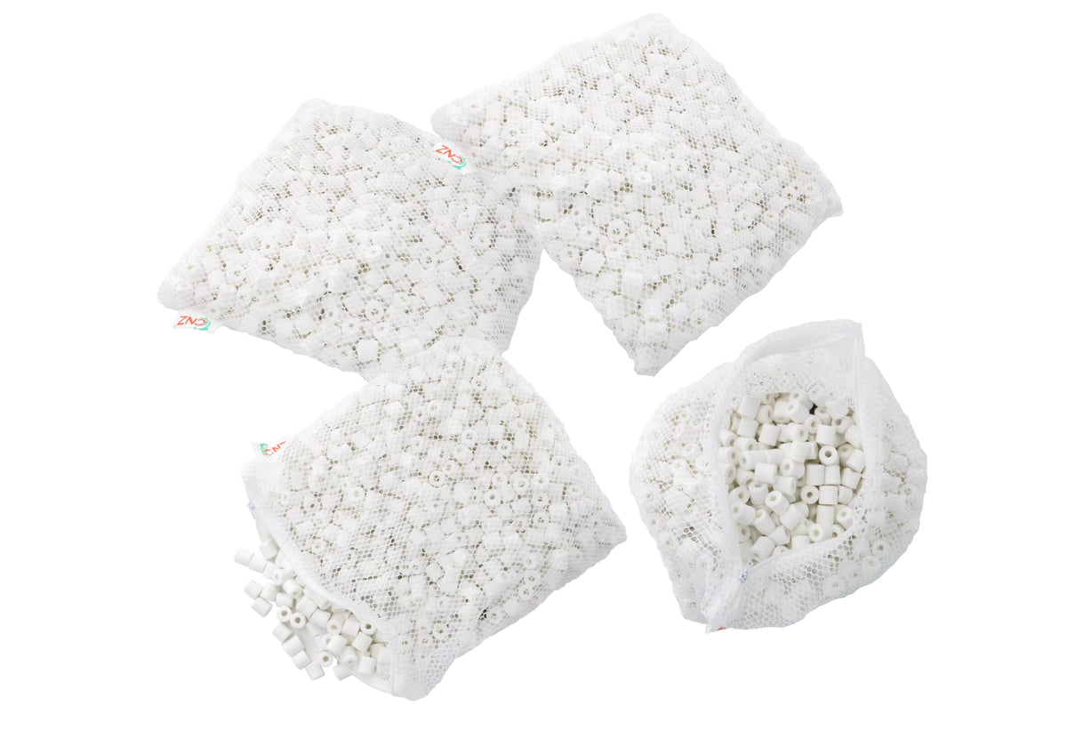 CNZ Premier Bulk Bio Ceramic Rings Filter Media for Aquarium Koi Fish Pond Reef Filter - view 5