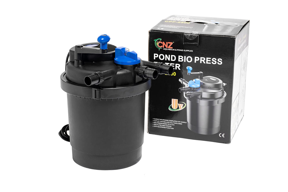 CNZ CPF-2500 Bio Pressure Pond Filter with 13w Clarifier with 1200 GPH Pump, Up to 1600 Gallon, Black,CPF2500FA5000 - view 2