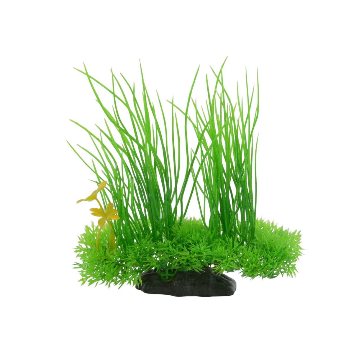 CNZ Aquarium Decor Fish Tank Artificial Plastic Plant, 8.3-inch Green