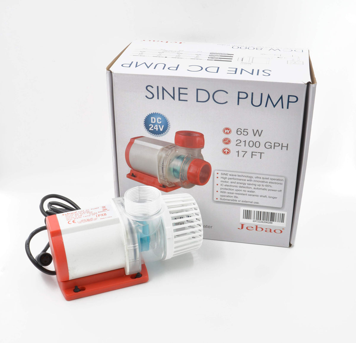 Jebao DCW Sine Wave Controllable DC Water Pumps — DCW-8000 — Refurbished