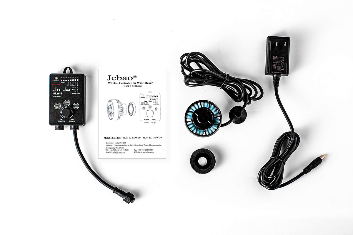Jebao SLW-5 Wave Maker Flow Pump with Controller, 792 GPH, Black - view 7