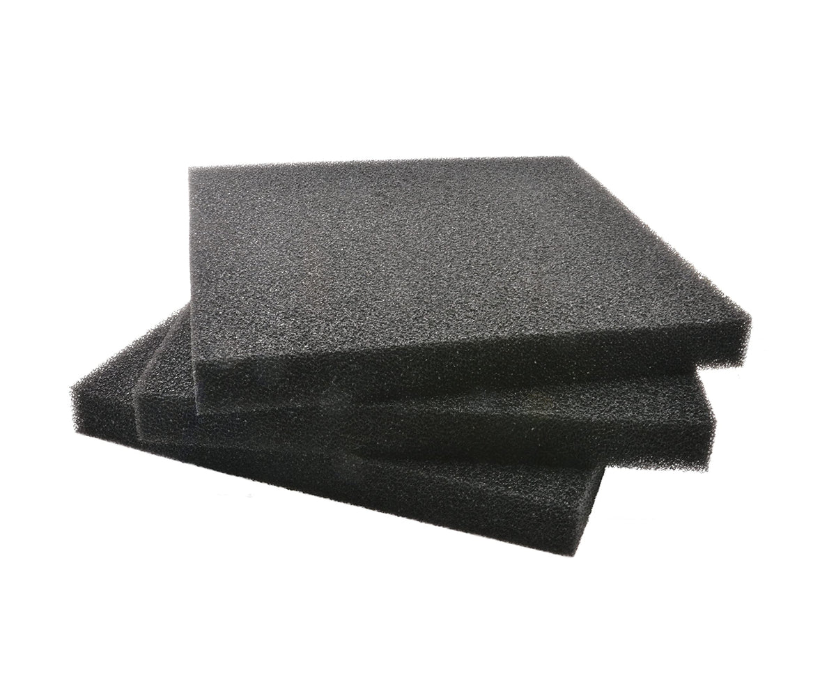 CNZ Bio Sponge Media Large 17.5" x 17.5" x 2" Cut-to-fit Foam Course for Fish Pond Aquarium Fish Tank, 3-pack