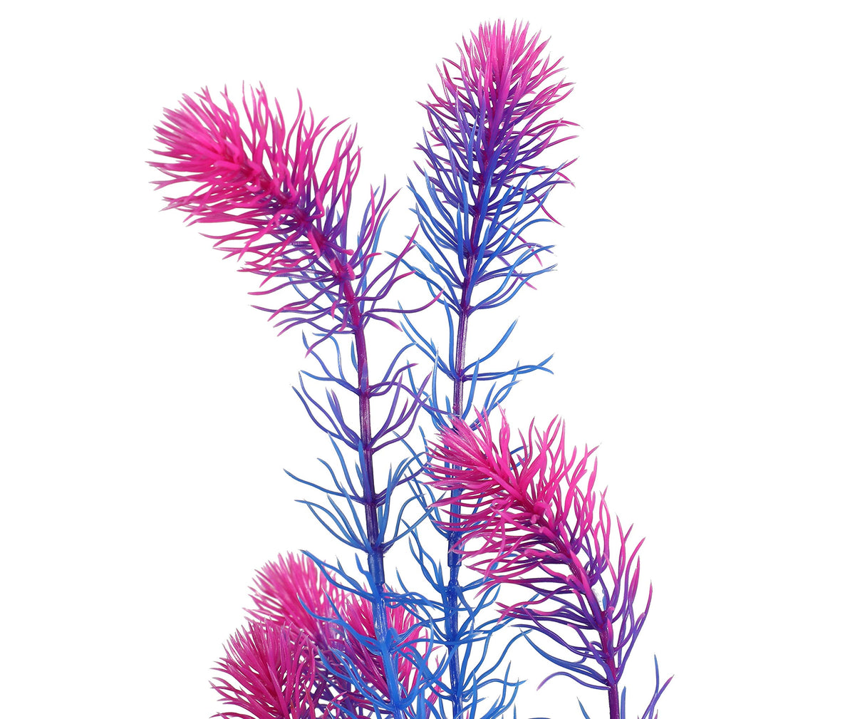 CNZ Aquarium Decor Artificial Plastic Plant 14-inch Green & Purple - view 5