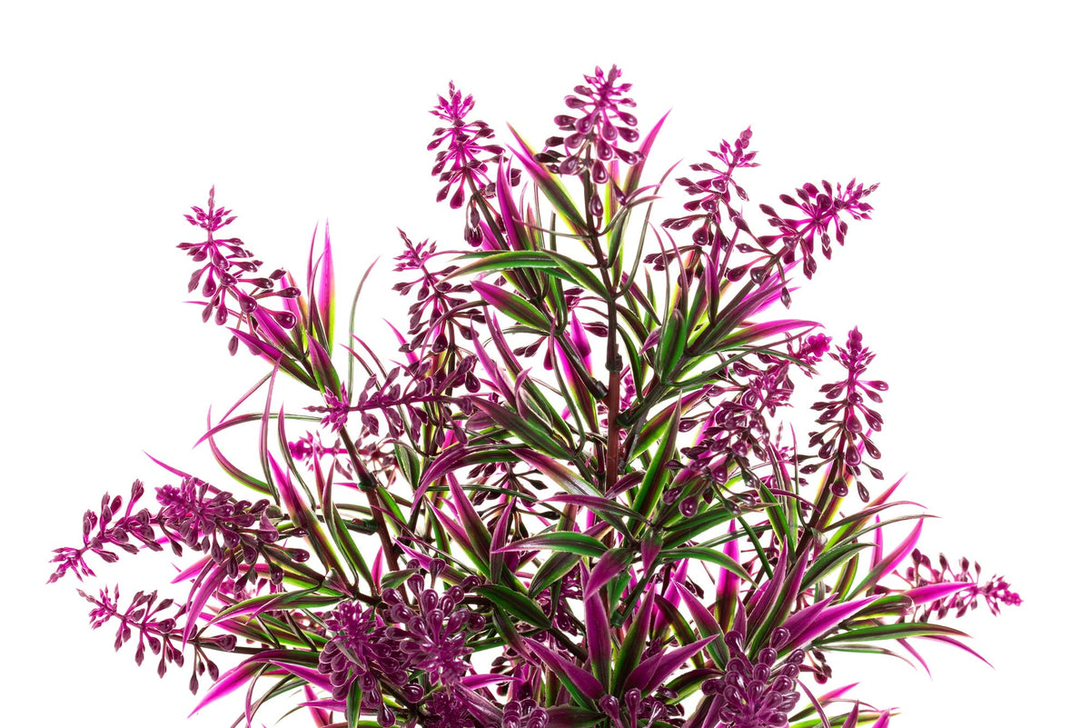 CNZ Aquarium Decor Fish Tank Decoration Ornament Artificial Plastic Plant Green/Purple, 11.8-inch - view 5