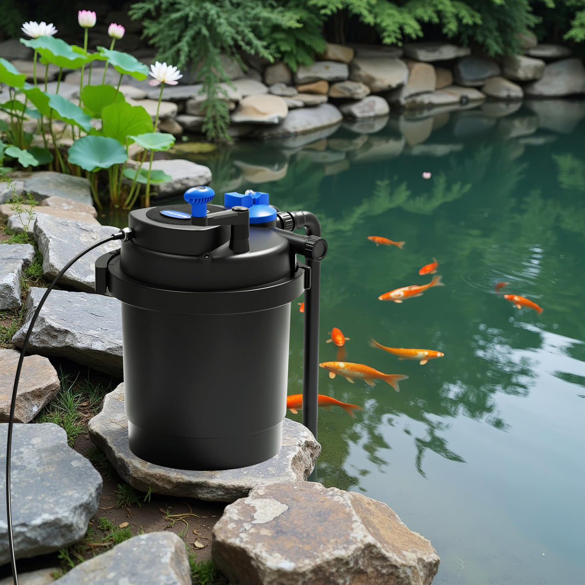 SUN CPF-2500 Grech Pond Bio Pressure Filter, UVC Upto 1600 gal, 13W - view 2