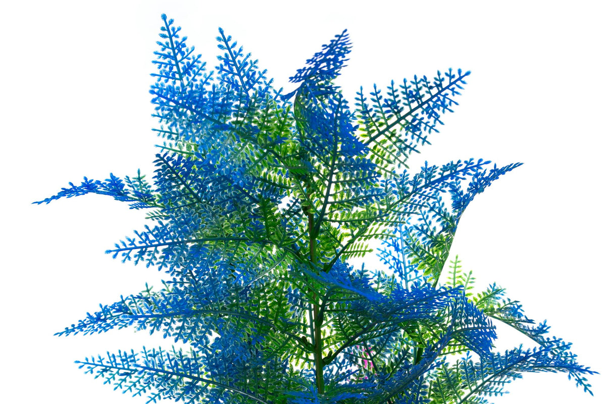 CNZ 15.7-Inch Artificial Aquarium Plant, Green & Blue - view 5
